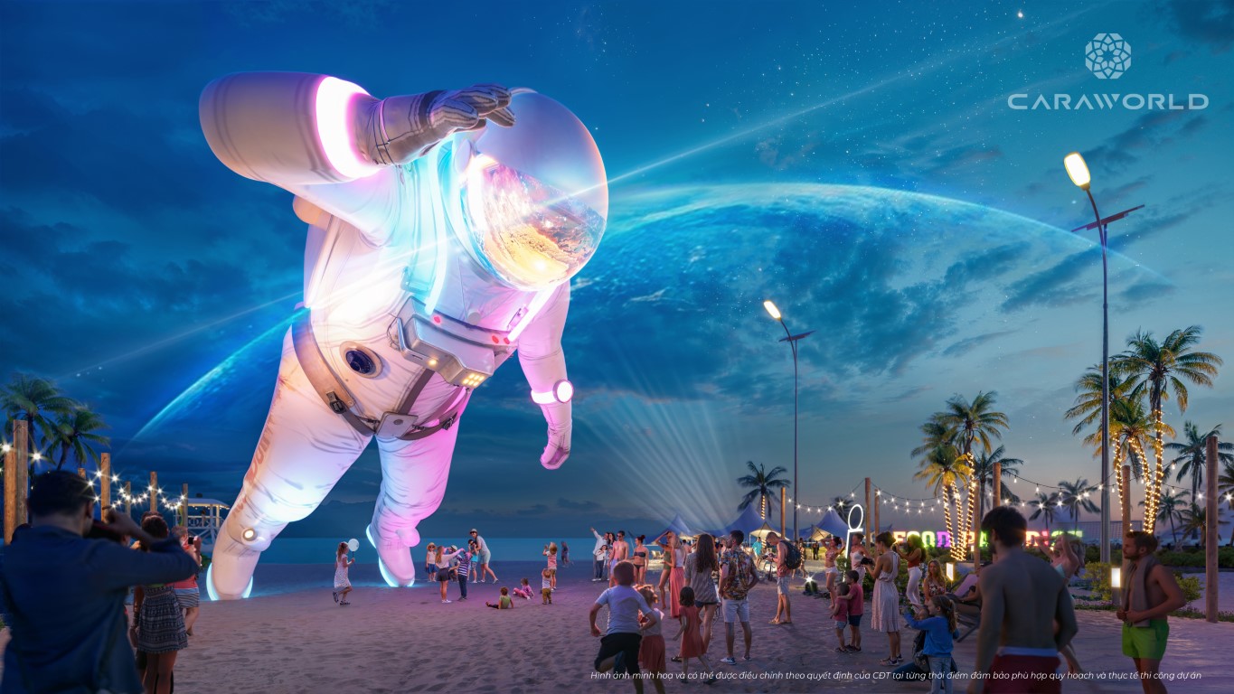 Bãi biển 5 sao - Sông Town CaraWorld Cam Ranh